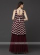 Maroon Color Sharara Suit